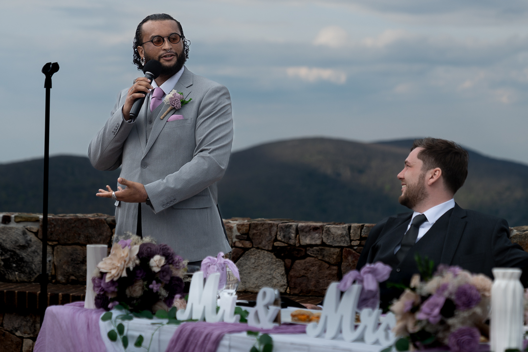 Danny Moon performing at wedding event